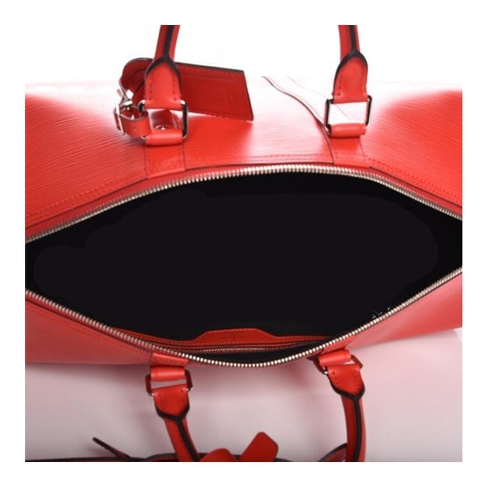 Louis Vuitton x Supreme Keepall Bandouliere Epi 45 Red — Back View