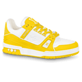 Louis Vuitton Trainer Yellow White Monogram — XXS — Front View