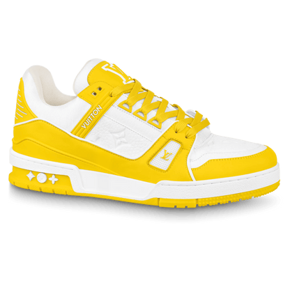 Louis Vuitton Trainer Yellow White Monogram — XXS — Front View