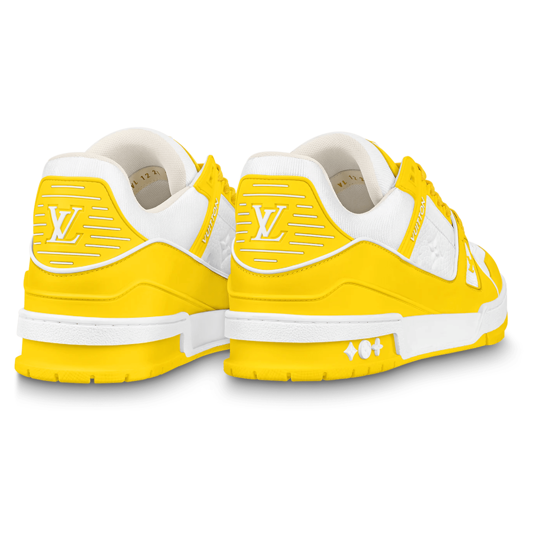 Louis Vuitton Trainer Yellow White Monogram — XXS — Side View