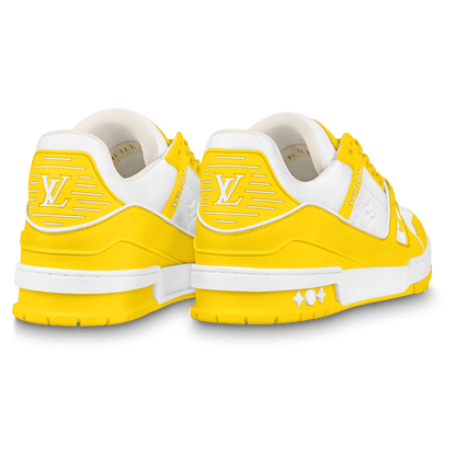 Louis Vuitton Trainer Yellow White Monogram — XXS — Side View