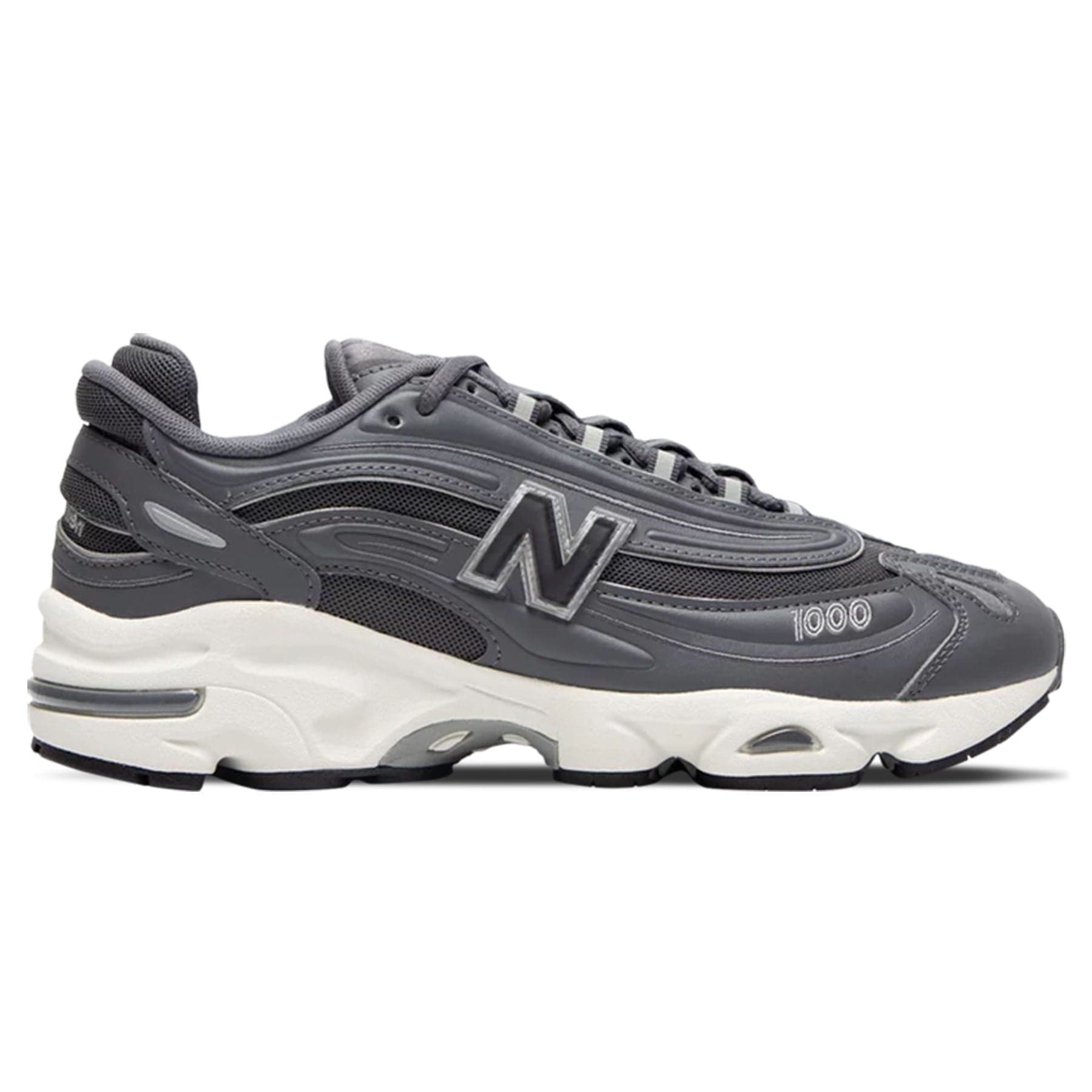 New Balance 1000 'Rain Cloud Pack - Grey' — UK 3.5 | EU 36 | US 4 — Side View