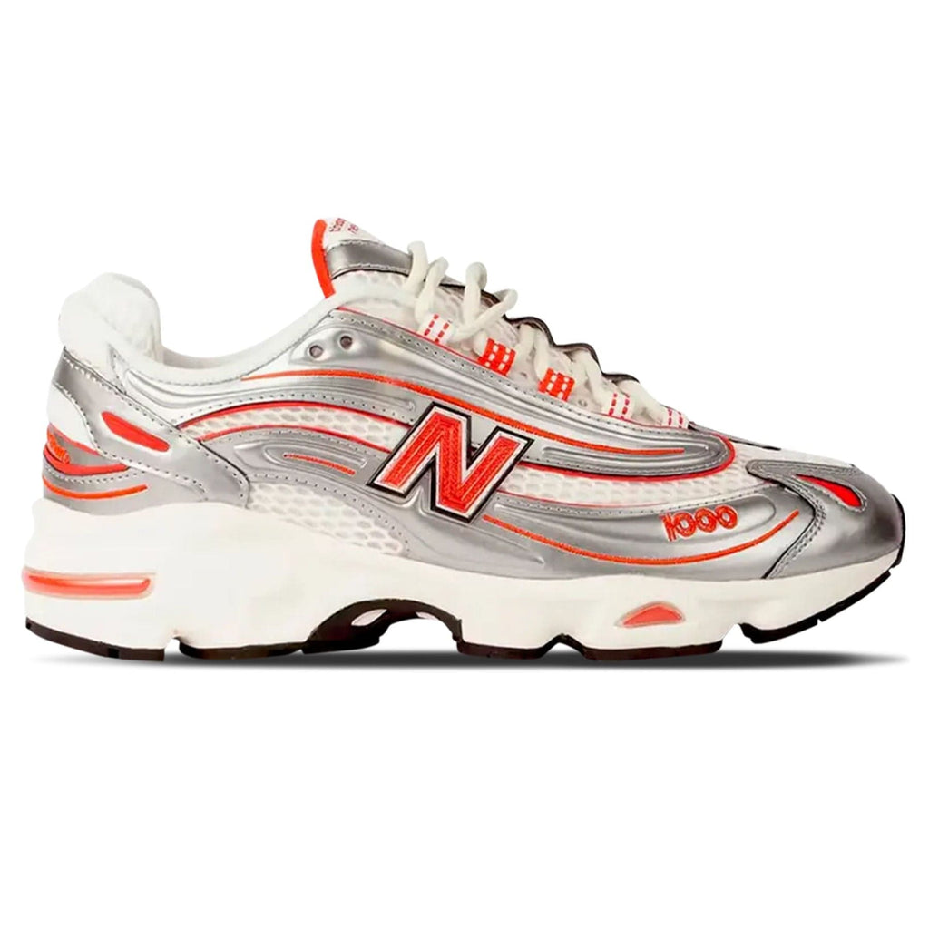 thisisneverthat x New Balance 1000 'Metallic Silver Red' — UK 3.5 | EU 36 | US 4 — Side View