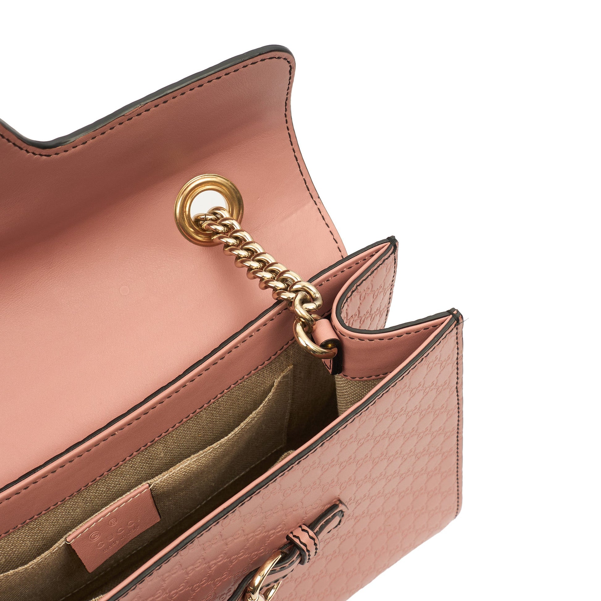 Gucci Shoulder Bag Emily Chain Shoulder Bag - Small in Pink, Leather — Alternate View 7