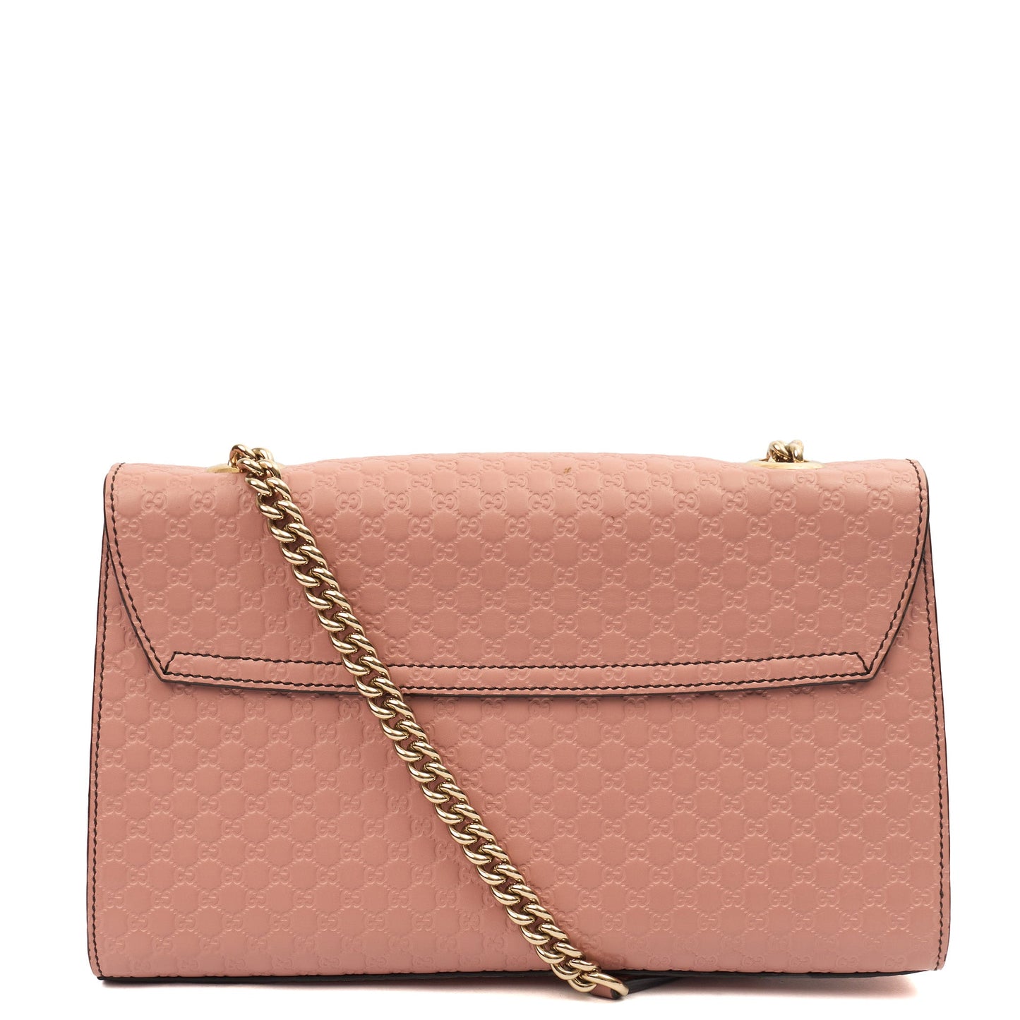 Gucci Shoulder Bag Emily Chain Shoulder Bag - Small in Pink, Leather — Top View