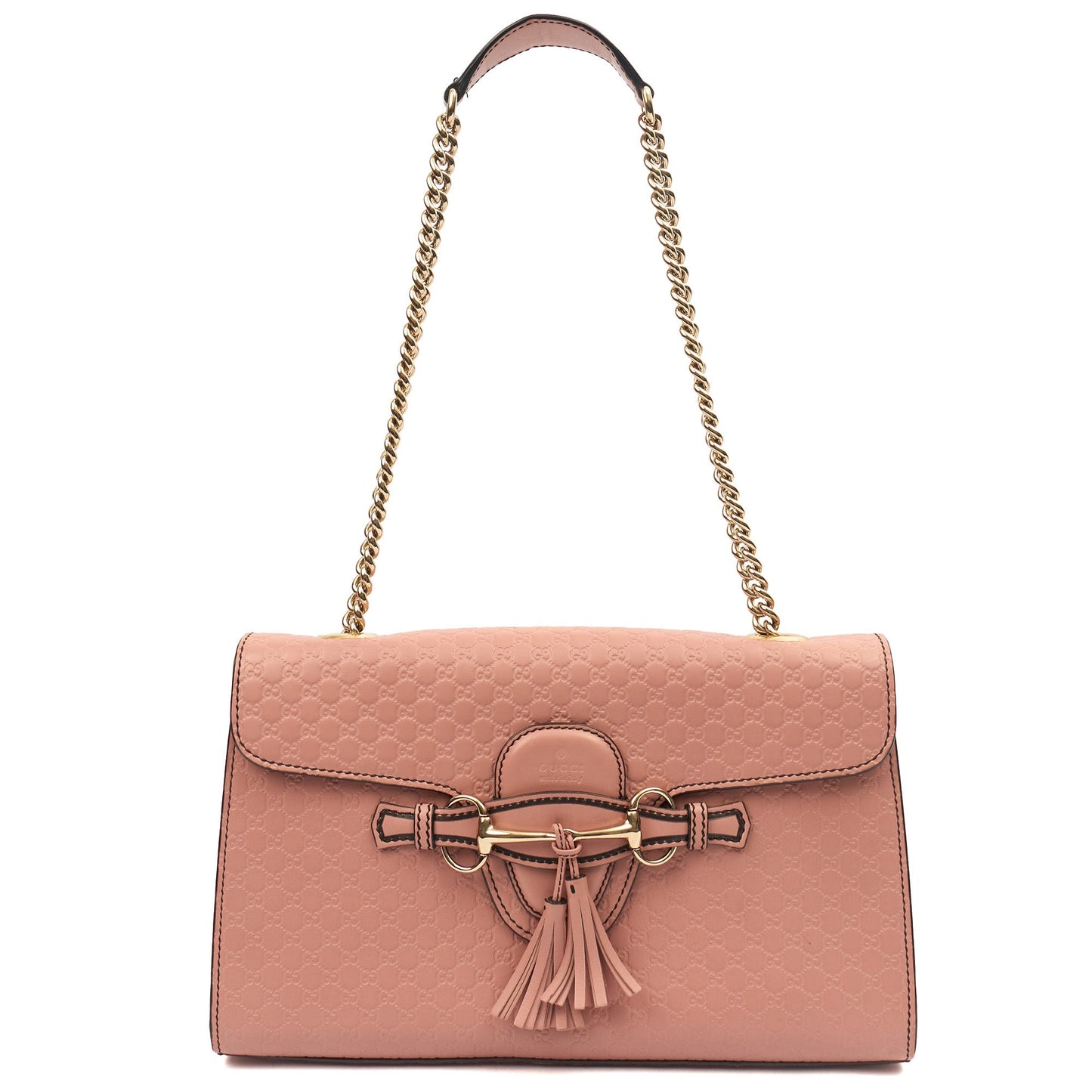 Gucci Shoulder Bag Emily Chain Shoulder Bag - Small in Pink, Leather — Lifestyle View