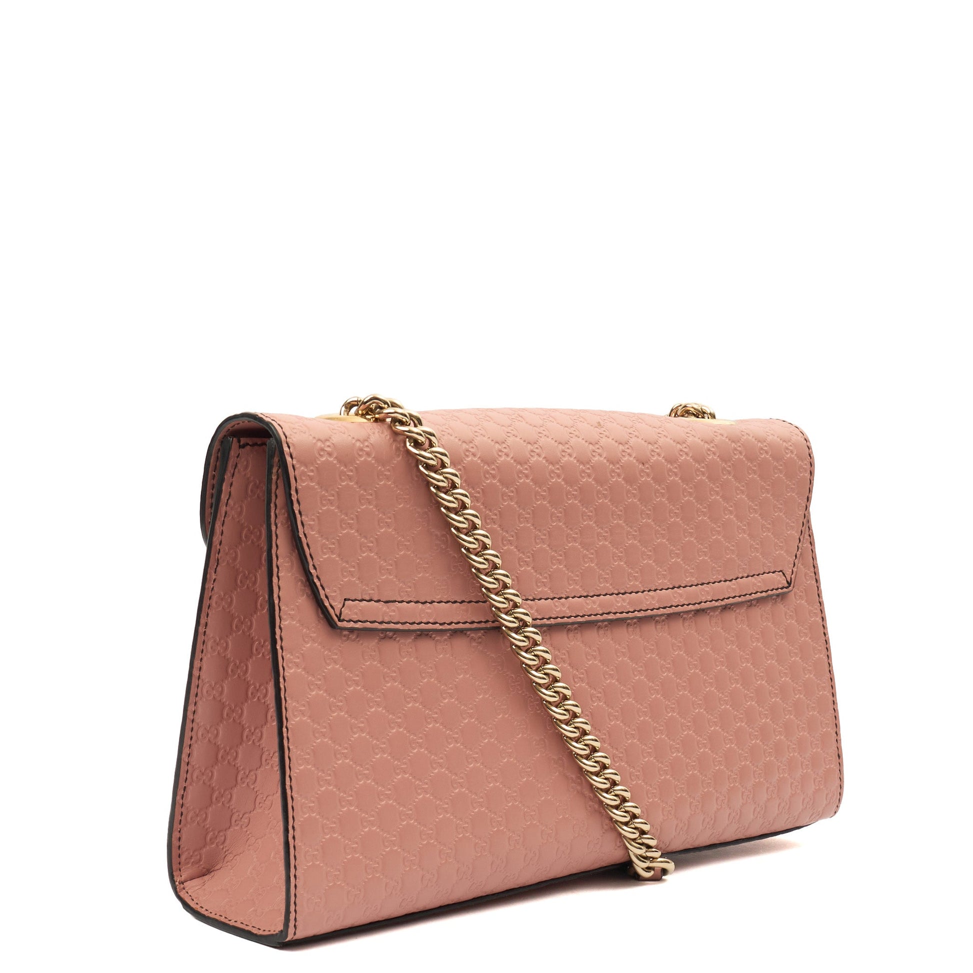 Gucci Shoulder Bag Emily Chain Shoulder Bag - Small in Pink, Leather — Back View