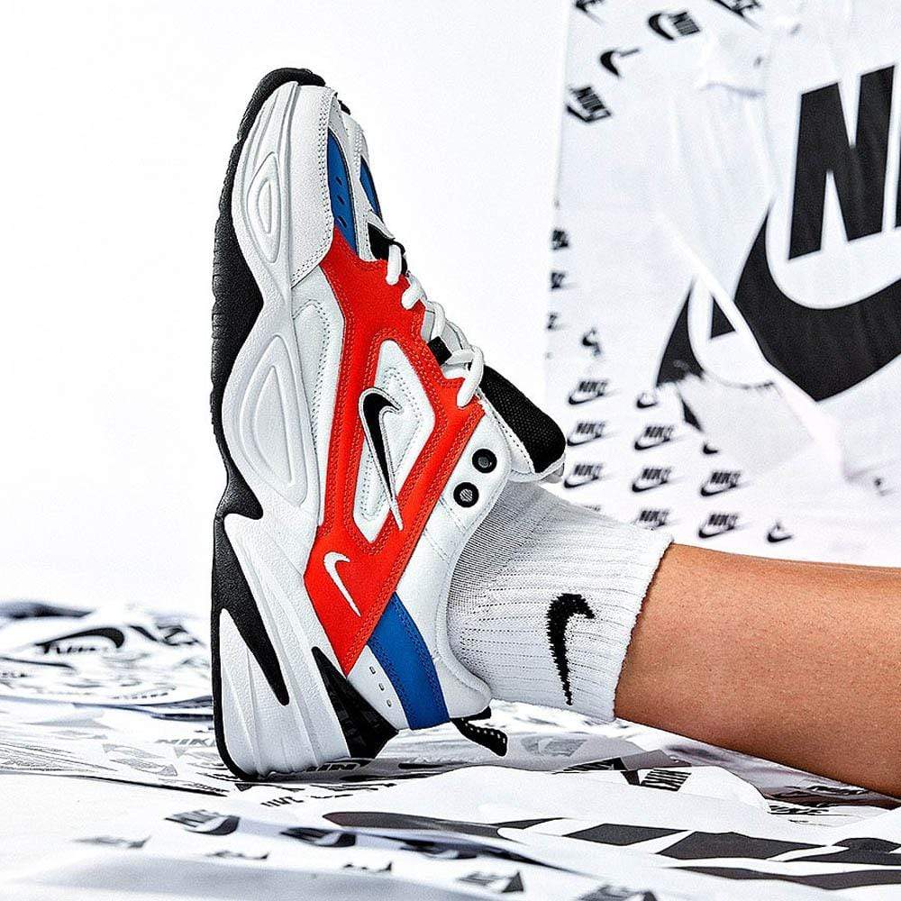 Nike Wmns M2K Tekno Team Orange — UK 2.5 | EU 35.5 | US 5 — Lifestyle View