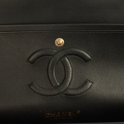 Chanel Shoulder Bag Classic Double Flap - Medium in Black, Patent Leather — Alternate View 11