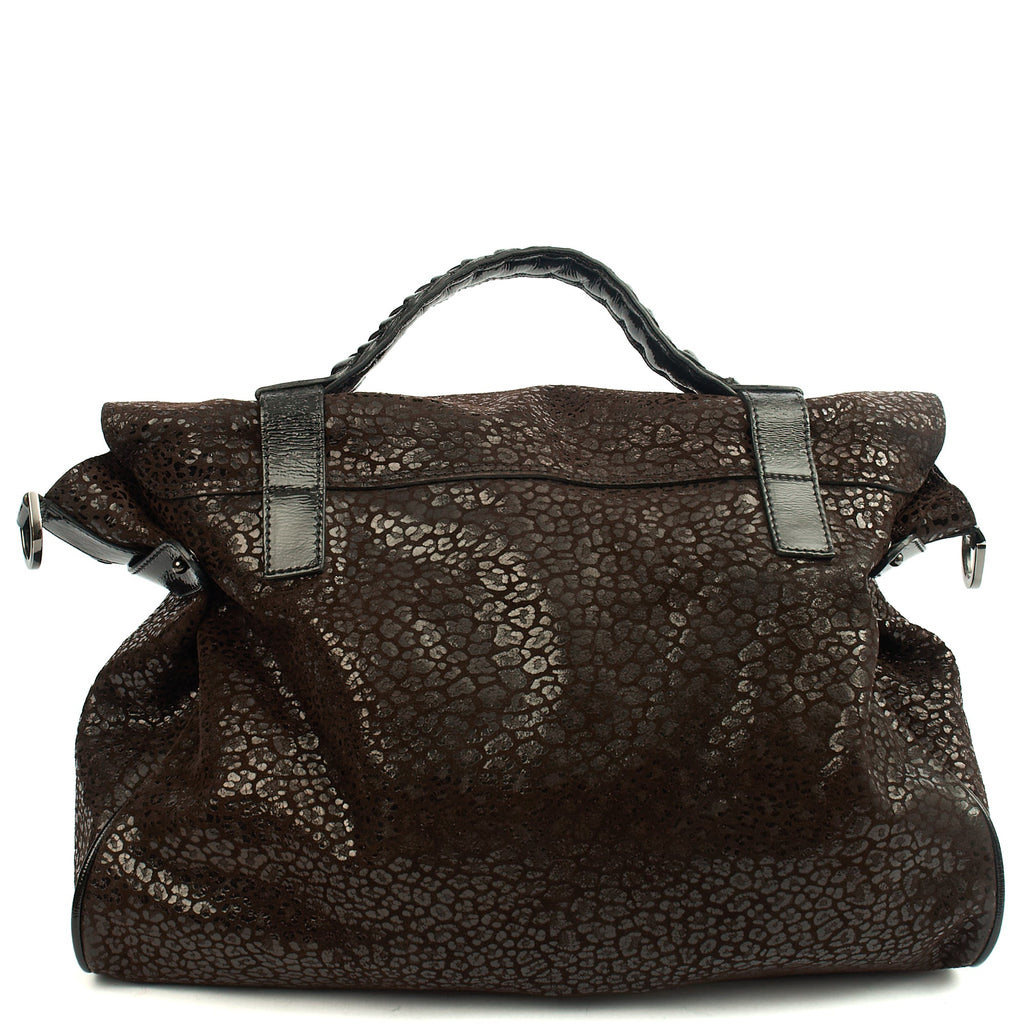 Mulberry Satchel Alexa in Brown, Leather — Top View