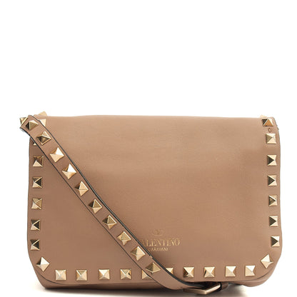 Valentino Cross Body Rockstud Chain Wallet in Neutral, Calfskin — Alternate View 15
