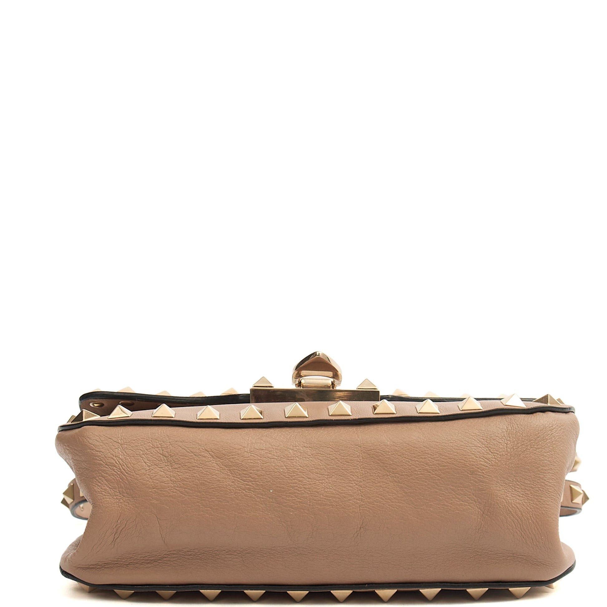 Valentino Cross Body Rockstud Chain Wallet in Neutral, Calfskin — Alternate View 10