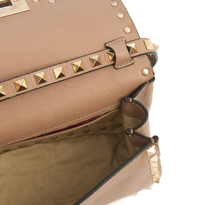 Valentino Cross Body Rockstud Chain Wallet in Neutral, Calfskin — Alternate View 11
