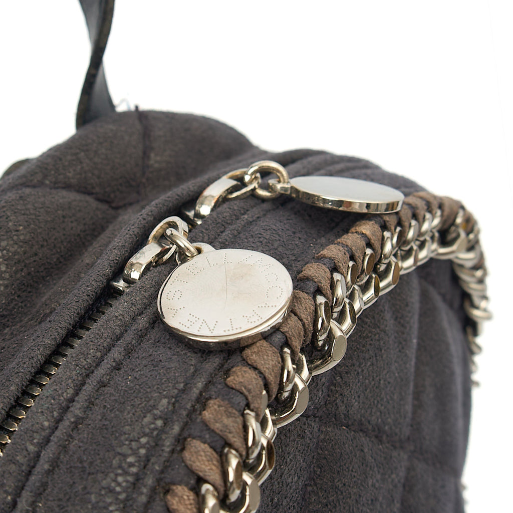 Stella McCartney Backpack Falabella Go Backpack in Black, Vegan Leather — Lifestyle View