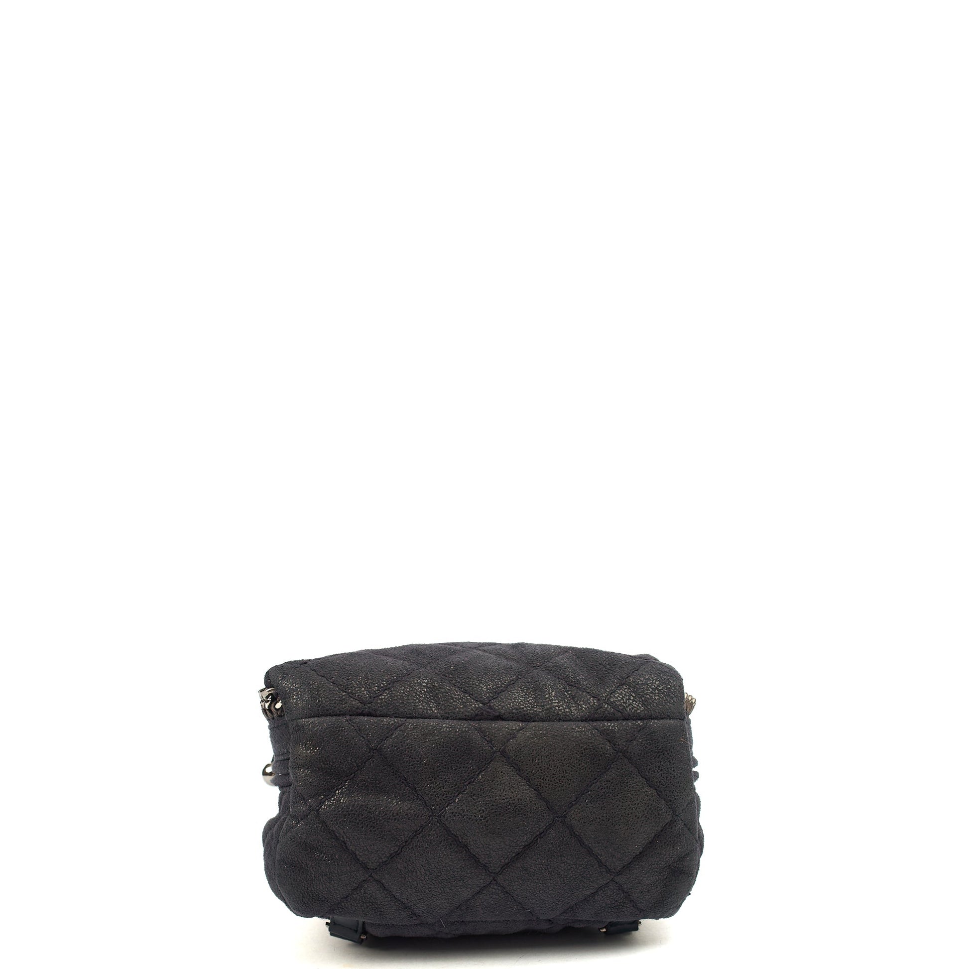 Stella McCartney Backpack Falabella Go Backpack in Black, Vegan Leather — Top View
