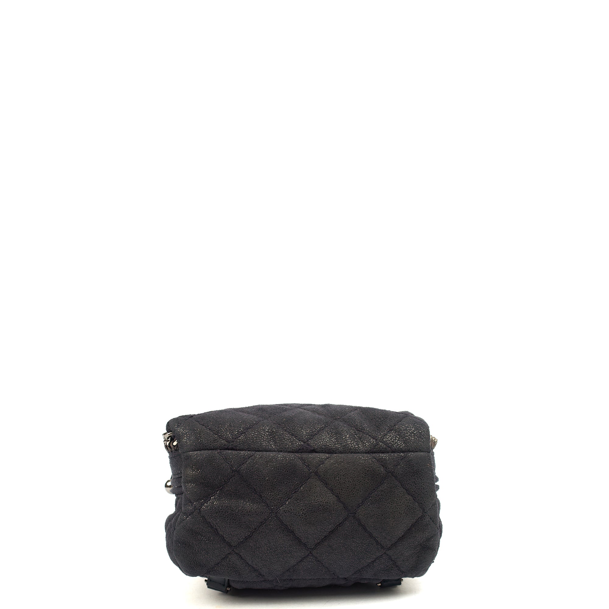 Stella McCartney Backpack Falabella Go Backpack in Black, Vegan Leather — Top View