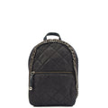 Stella McCartney Backpack Falabella Go Backpack in Black, Vegan Leather — Front View