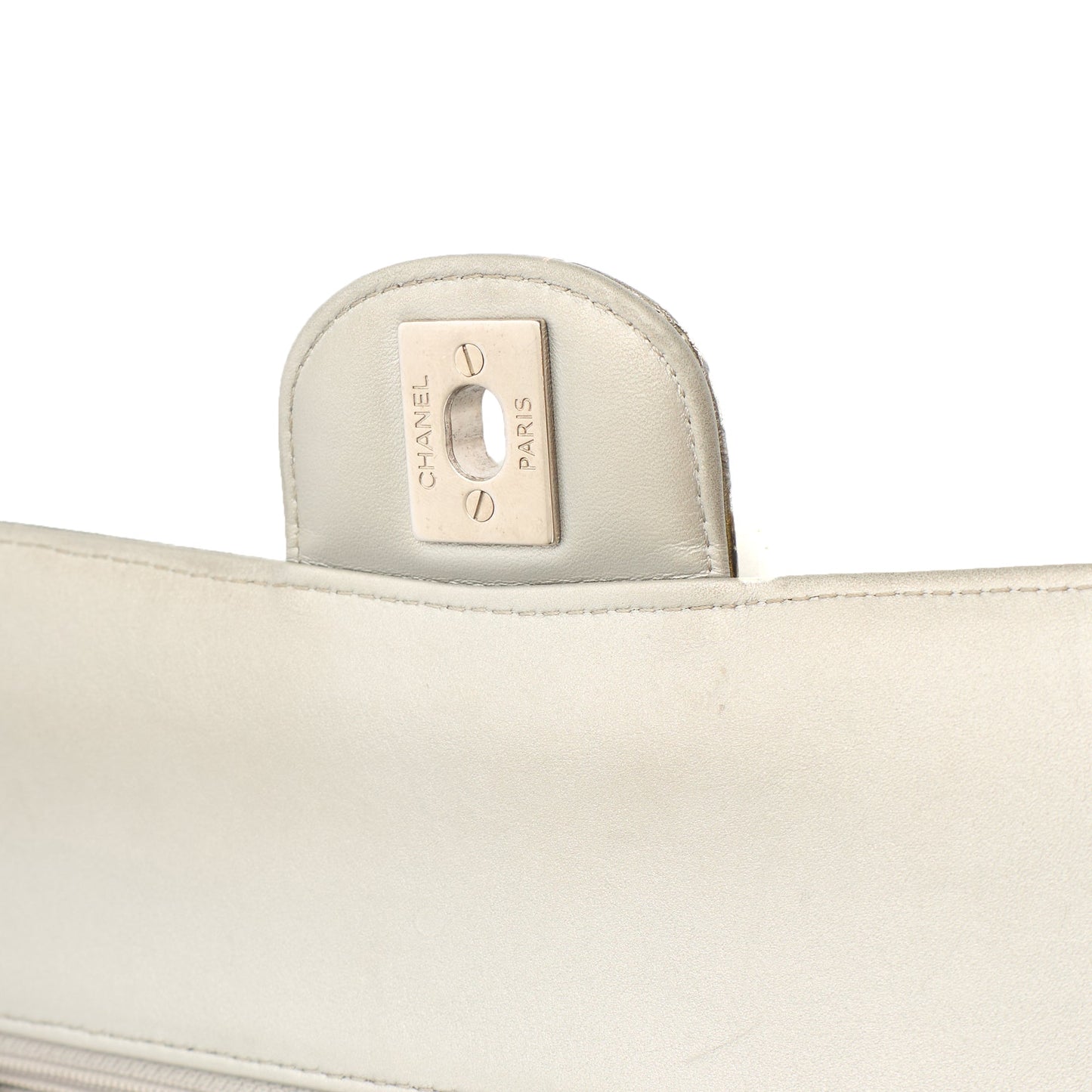 Chanel Shoulder Bag Classic Double Flap - Medium in Metallic, Patent Leather — Alternate View 18
