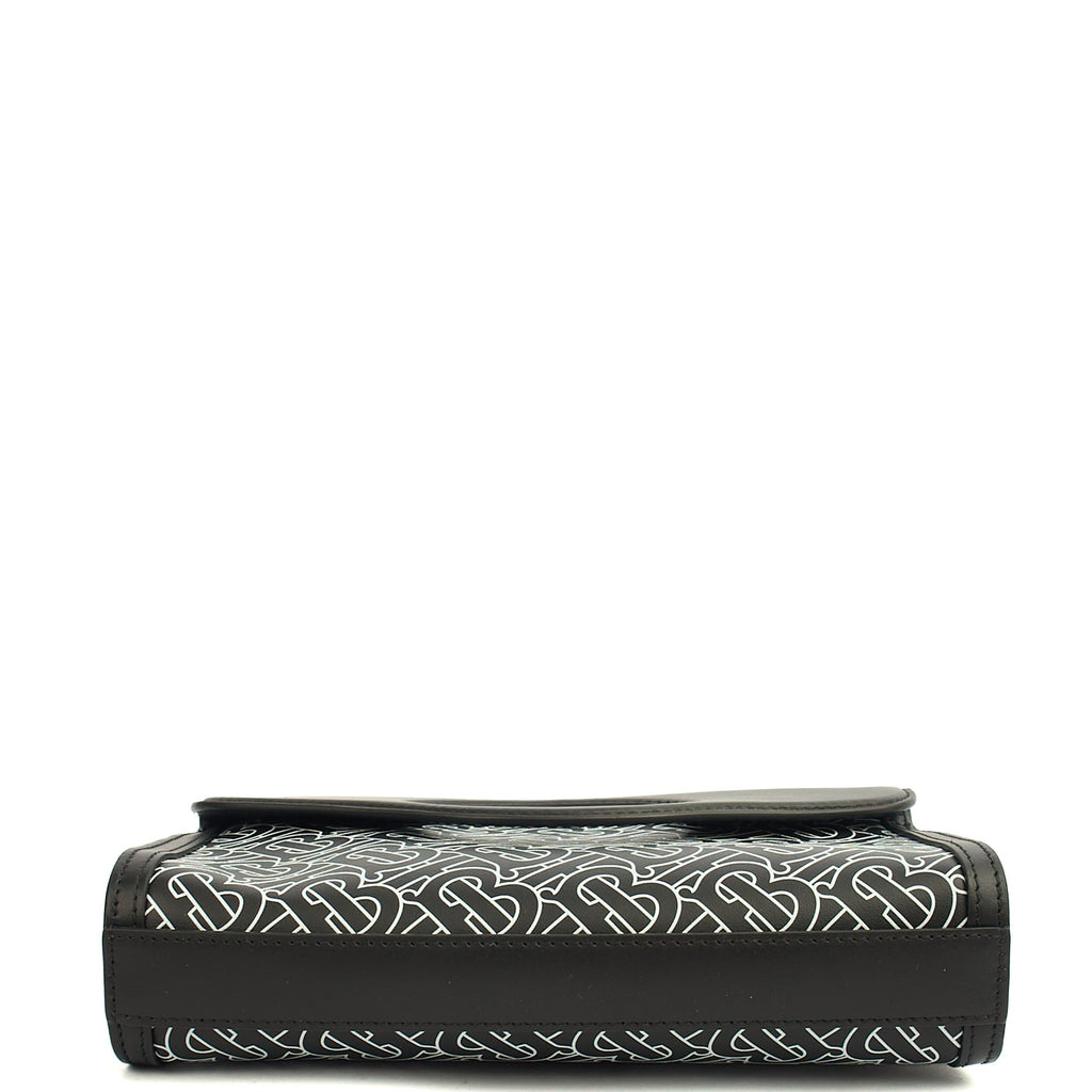 Burberry Cross Body Crossbody in Black, Leather — Top View