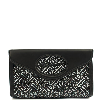 Burberry Cross Body Crossbody in Black, Leather — Back View