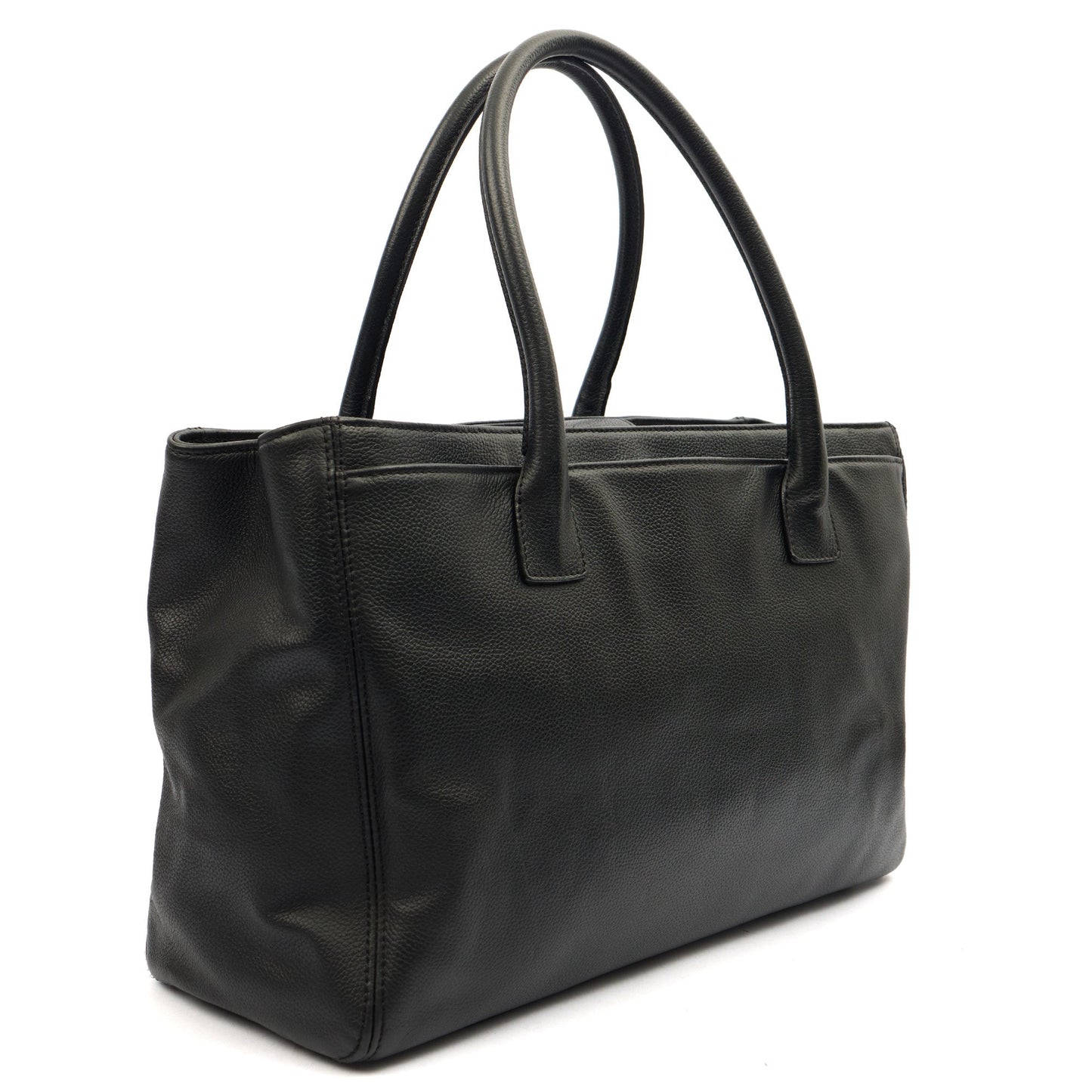 Chanel Tote Executive Shopper Tote in Black, Calfskin Leather — Alternate View 11