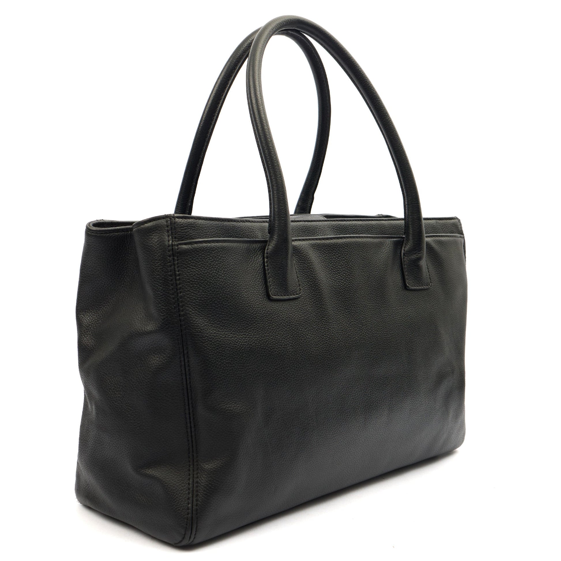 Chanel Tote Executive Shopper Tote in Black, Calfskin Leather — Alternate View 20