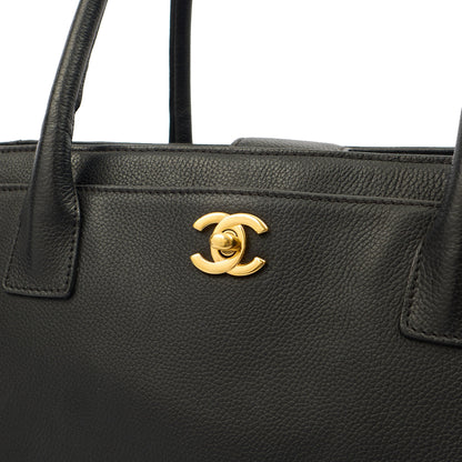 Chanel Tote Executive Shopper Tote in Black, Calfskin Leather — Alternate View 24