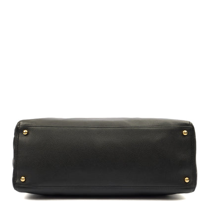Chanel Tote Executive Shopper Tote in Black, Calfskin Leather — Alternate View 13