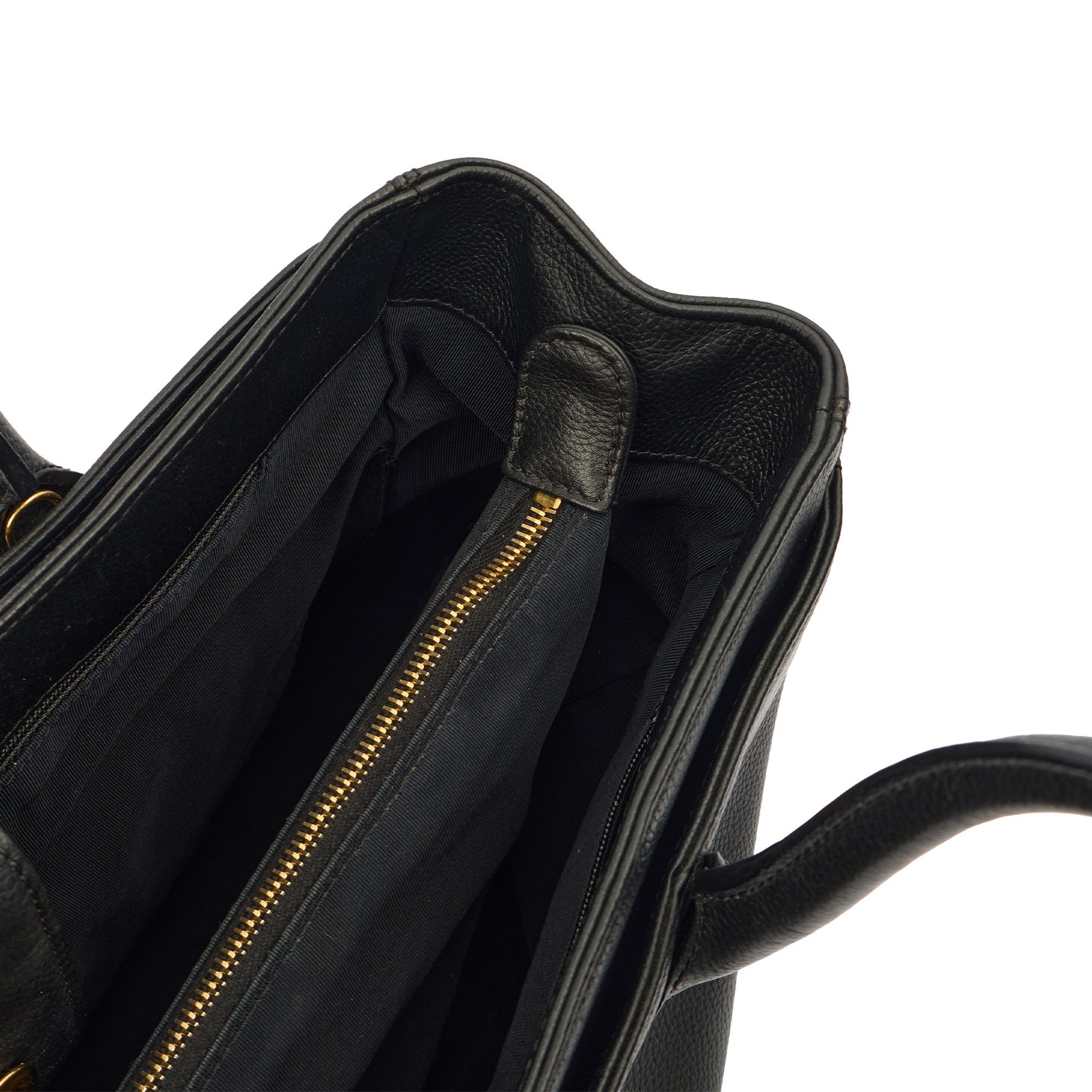Chanel Tote Executive Shopper Tote in Black, Calfskin Leather — Alternate View 27