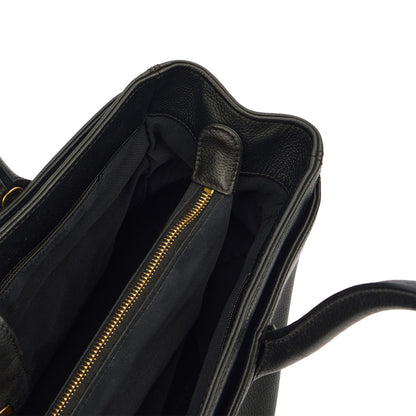Chanel Tote Executive Shopper Tote in Black, Calfskin Leather — Alternate View 27