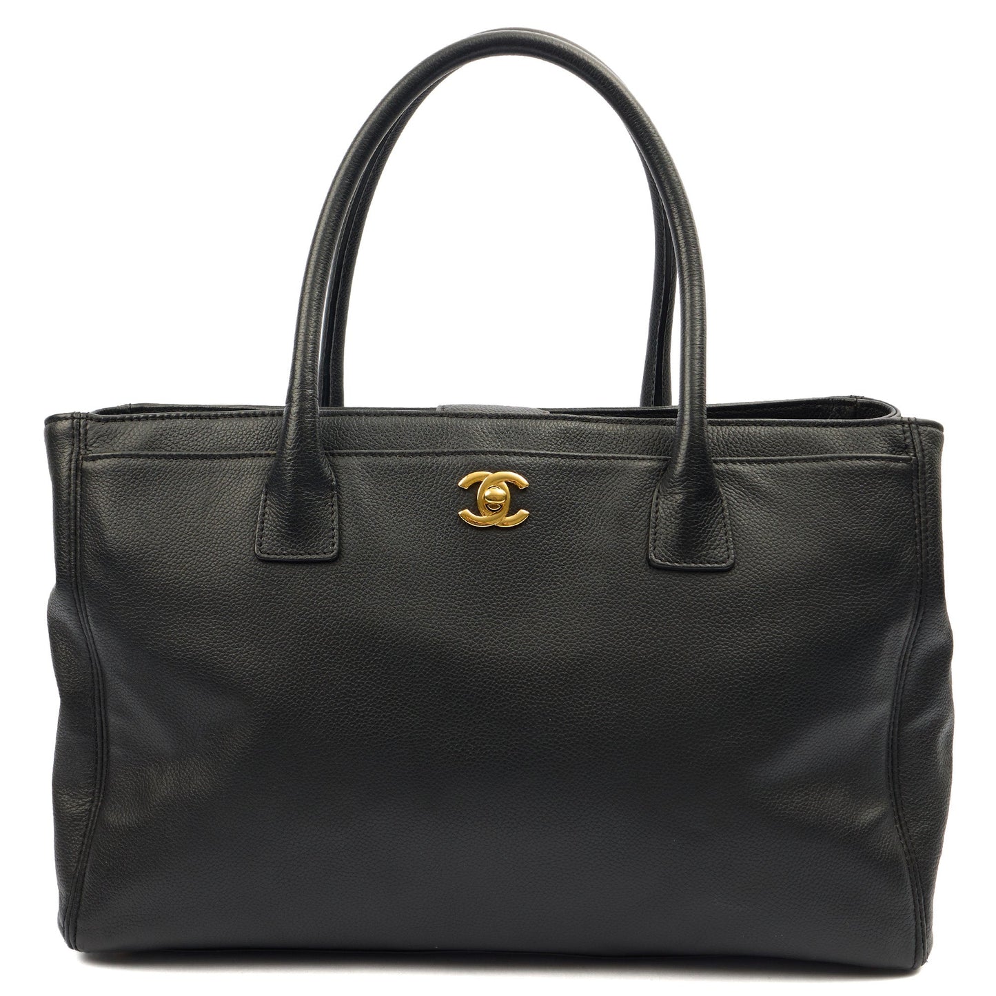 Chanel Tote Executive Shopper Tote in Black, Calfskin Leather — Alternate View 19