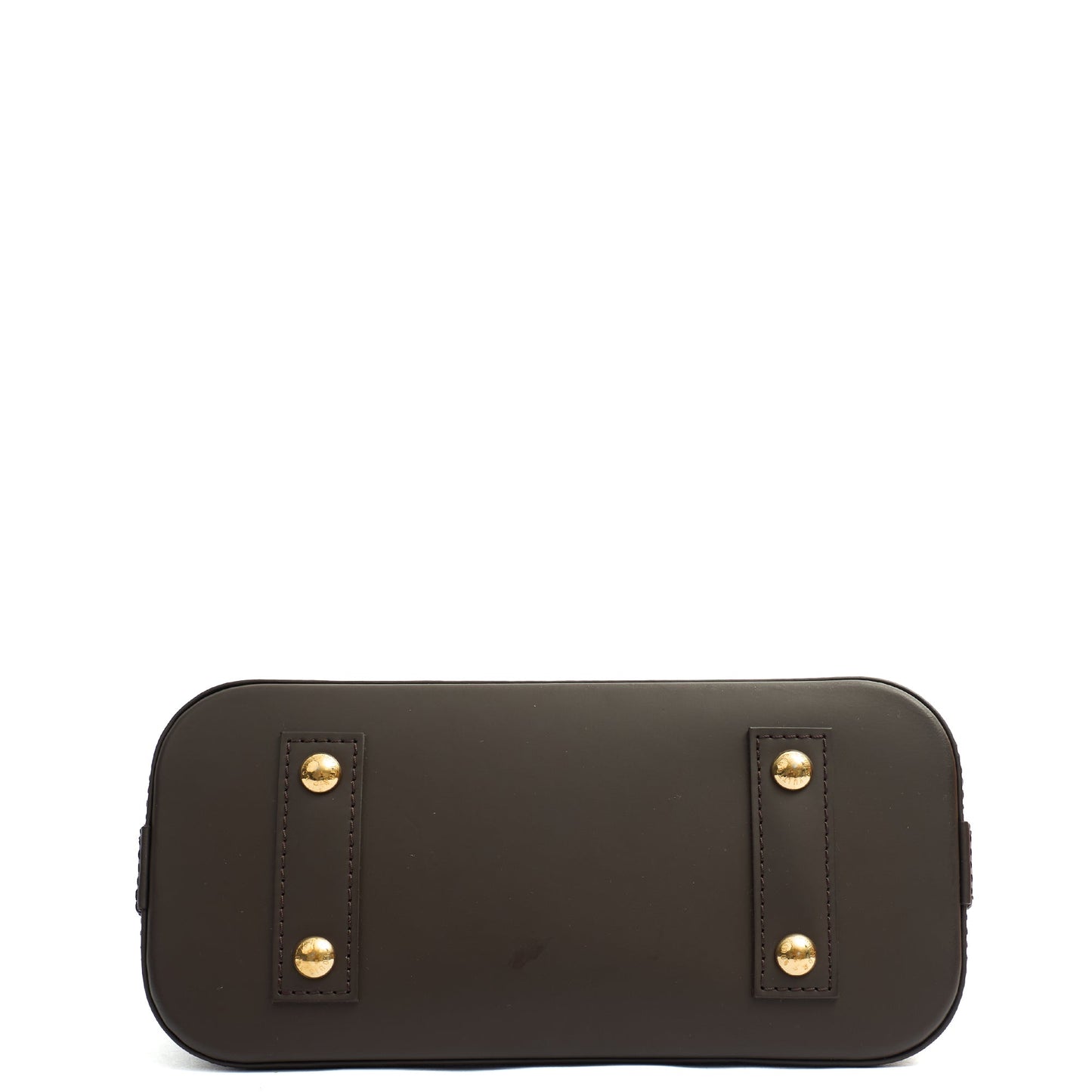 Louis Vuitton Top Handle Alma BB in Damier Ebene, Canvas — Detail View