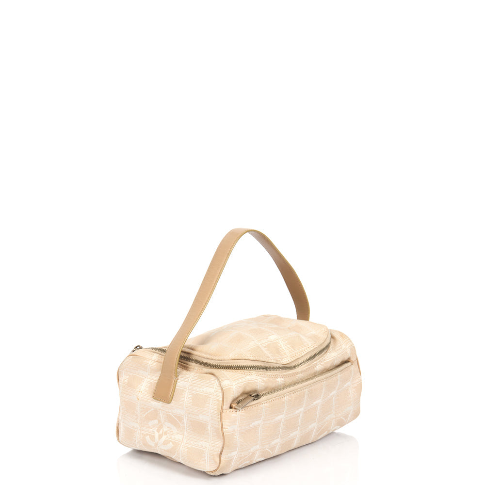 Chanel Travel Line Pouch in Pink, Canvas — Side View