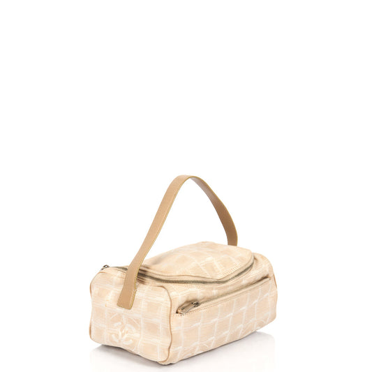 Chanel Travel Line Pouch in Pink, Canvas — Side View