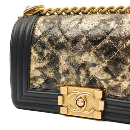 Chanel Mini Bag Boy - Mini in Metallic, Leather — Alternate View 19