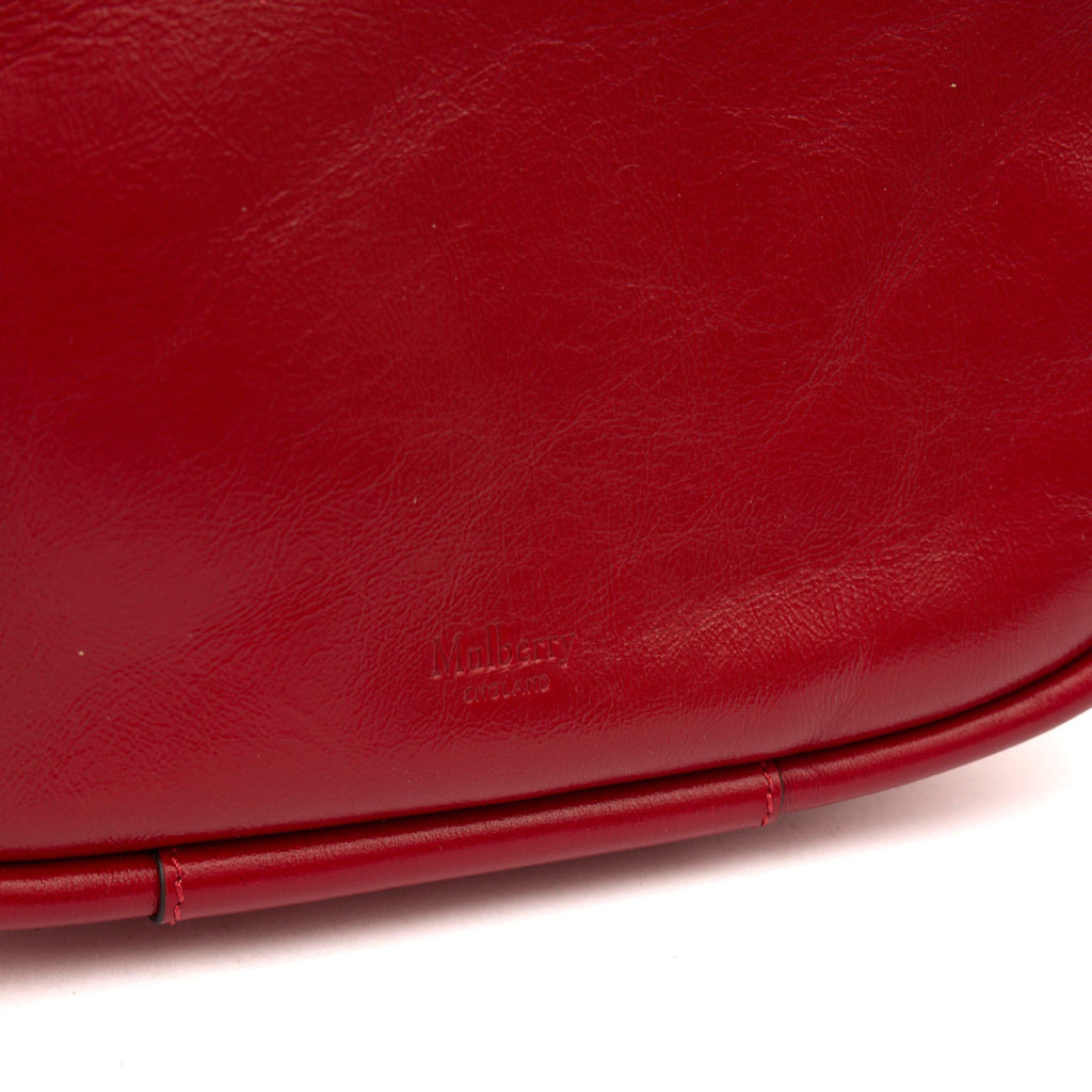 Mulberry Shoulder Bag Link Shoulder Bag in Lancaster Red, Leather — Lifestyle View