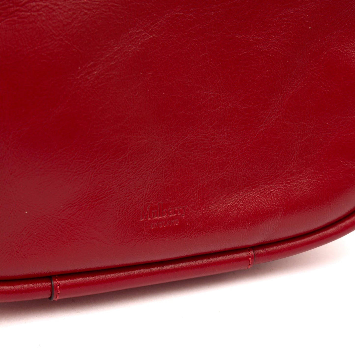 Mulberry Shoulder Bag Link Shoulder Bag in Lancaster Red, Leather — Lifestyle View