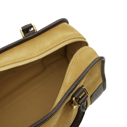 Loewe Top Handle Amazona 28 in Brown, Suede — Detail View