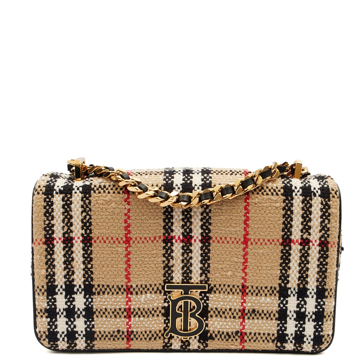Burberry Shoulder Bag Lola Bag - Small in Brown, Leather — Front View