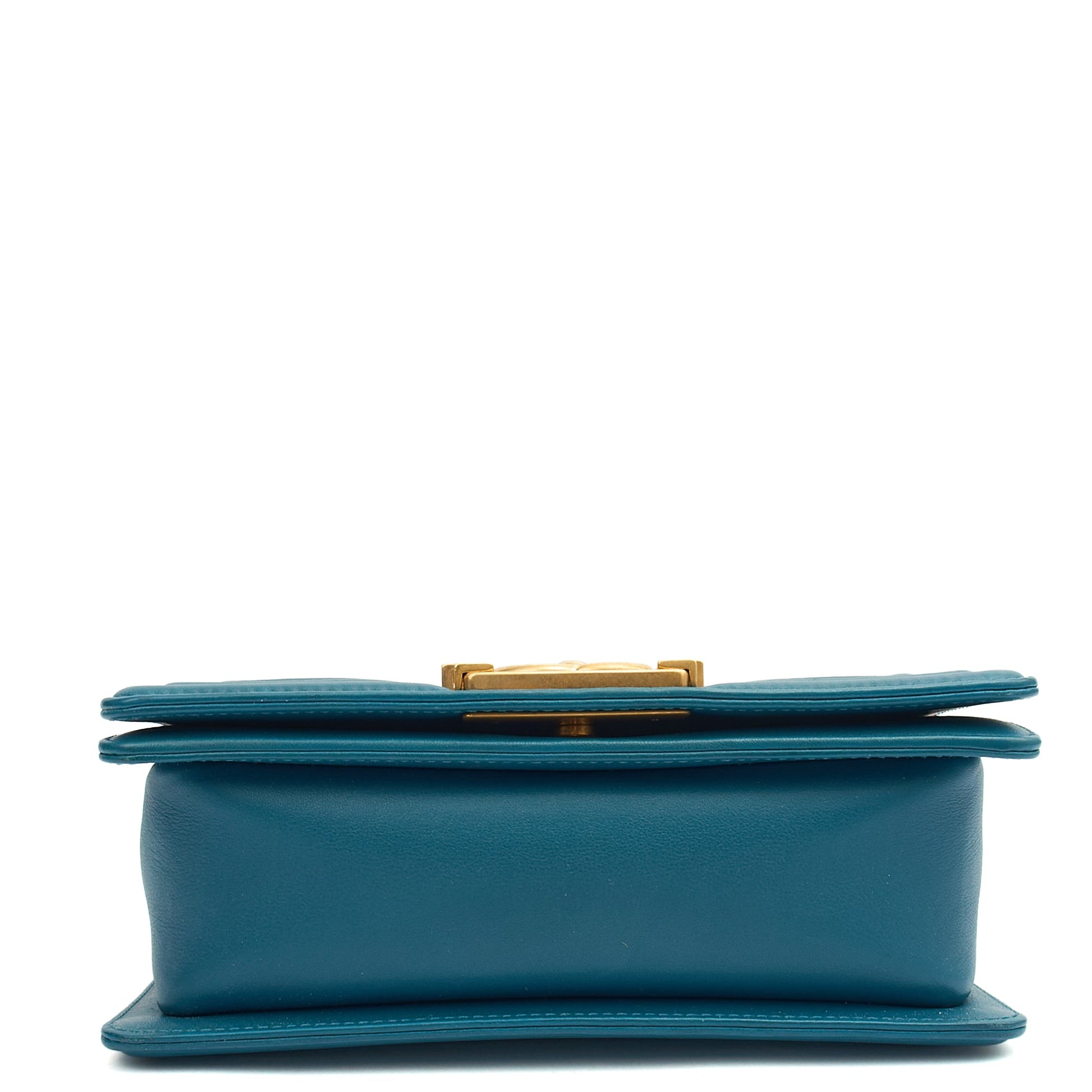 Chanel Shoulder Bag Boy - Small in Blue, Calfskin Leather — Alternate View 24
