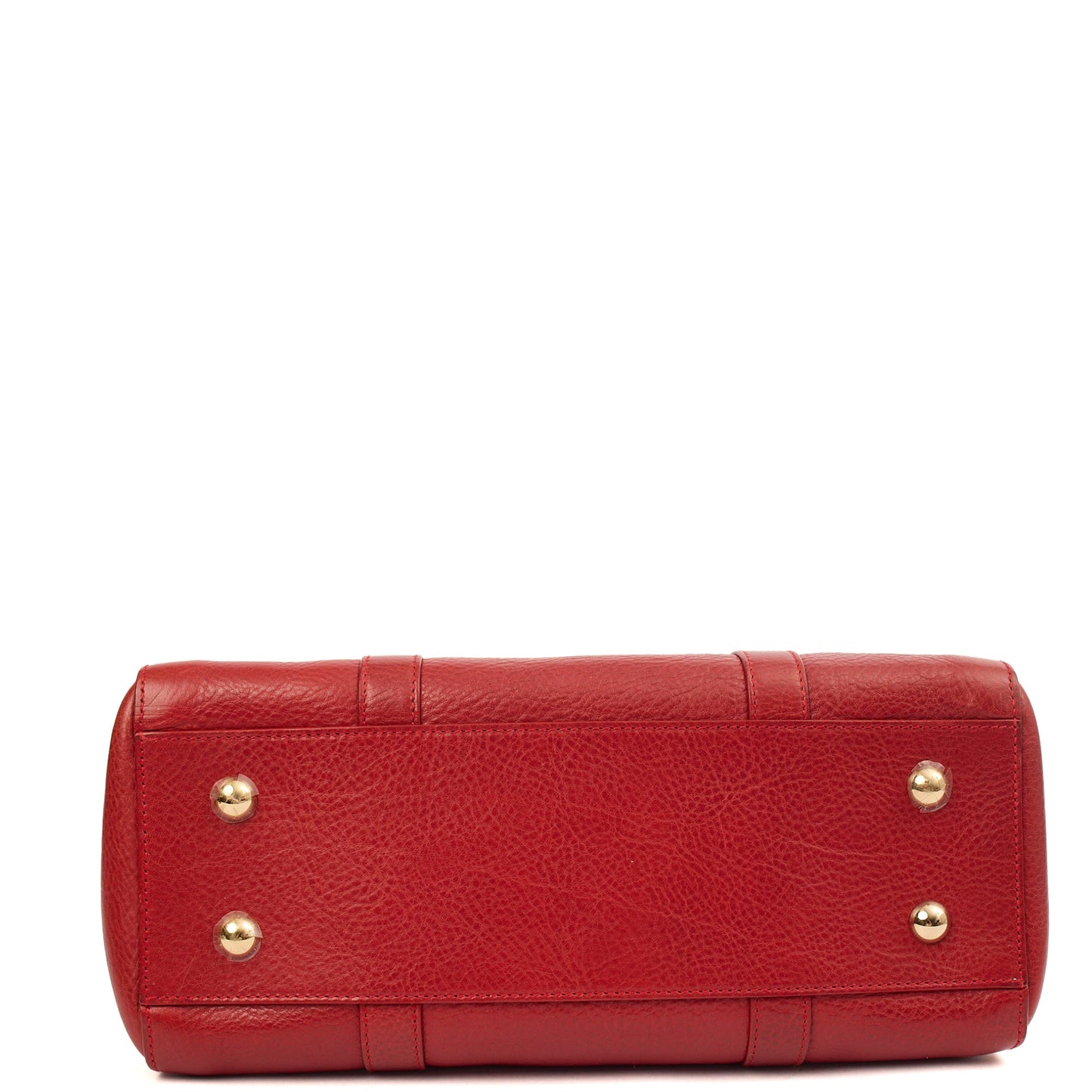 Mulberry Tote Bayswater Double Zip Tote - Small in Scarlett, Leather — Detail View
