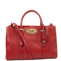 Mulberry Tote Bayswater Double Zip Tote - Small in Scarlett, Leather — Front View