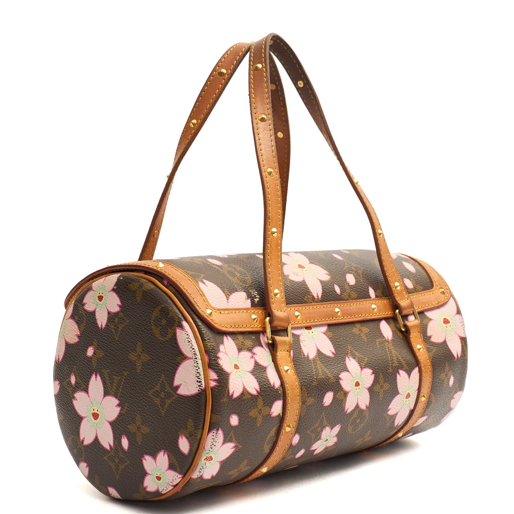 Louis Vuitton Shoulder Bag Papillon 30 in Monogram, Leather — Back View
