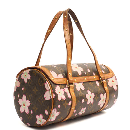 Louis Vuitton Shoulder Bag Papillon 30 in Monogram, Leather — Back View