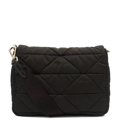 Prada Cross Body Padded Re-Nylon Shoulder Bag in Black, Nylon — Alternate View 15
