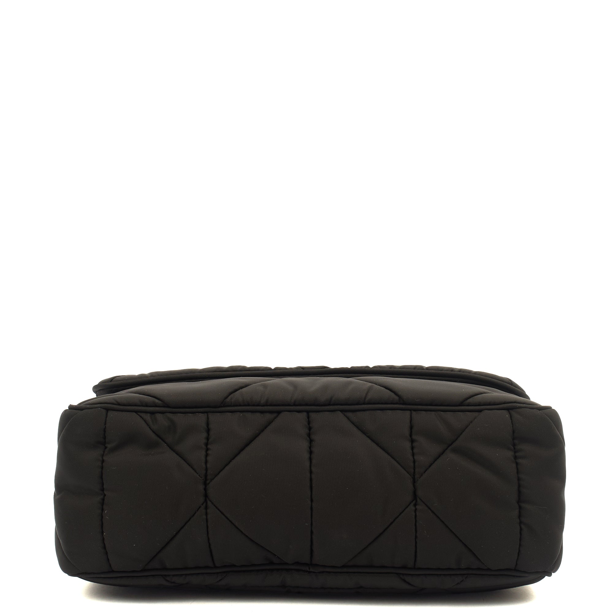 Prada Cross Body Padded Re-Nylon Shoulder Bag in Black, Nylon — Alternate View 16