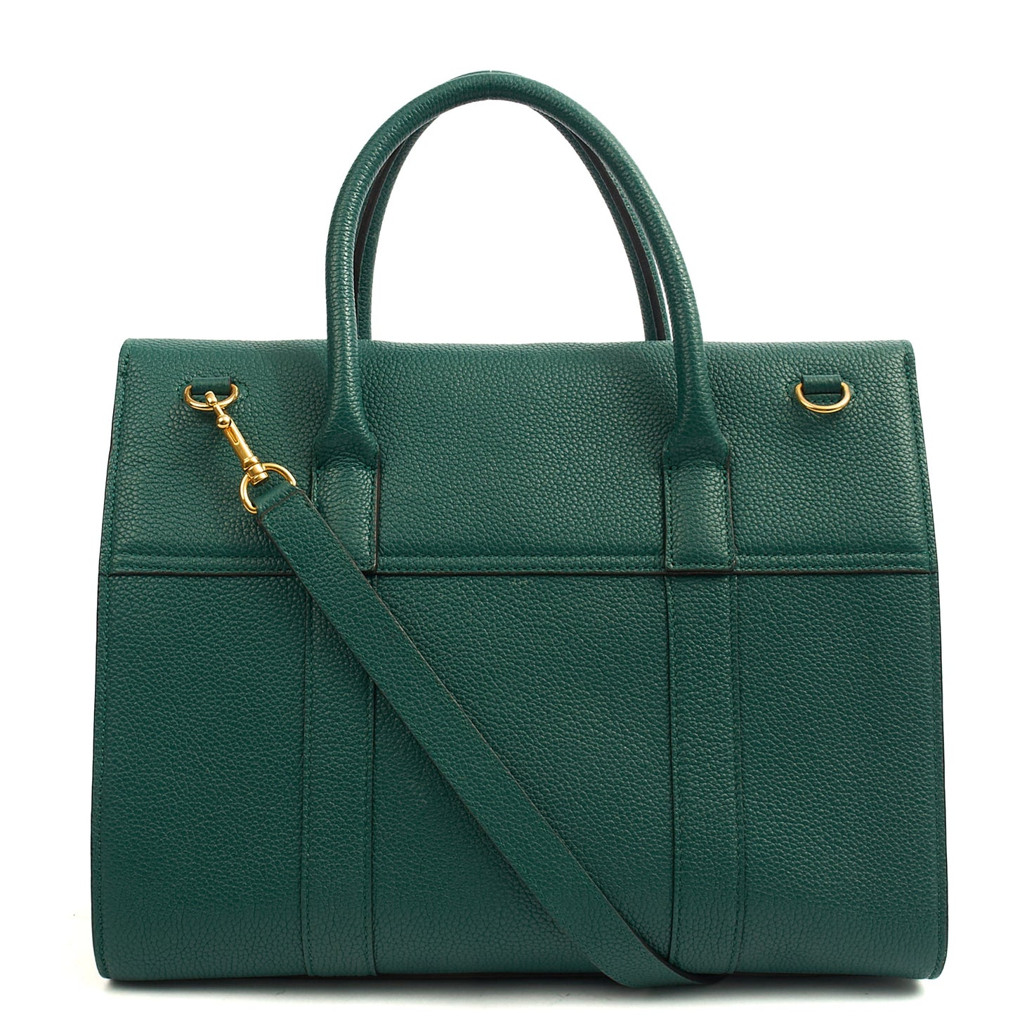 Mulberry Tote Bayswater with Strap in Ocean Green, Calfskin Leather — Top View