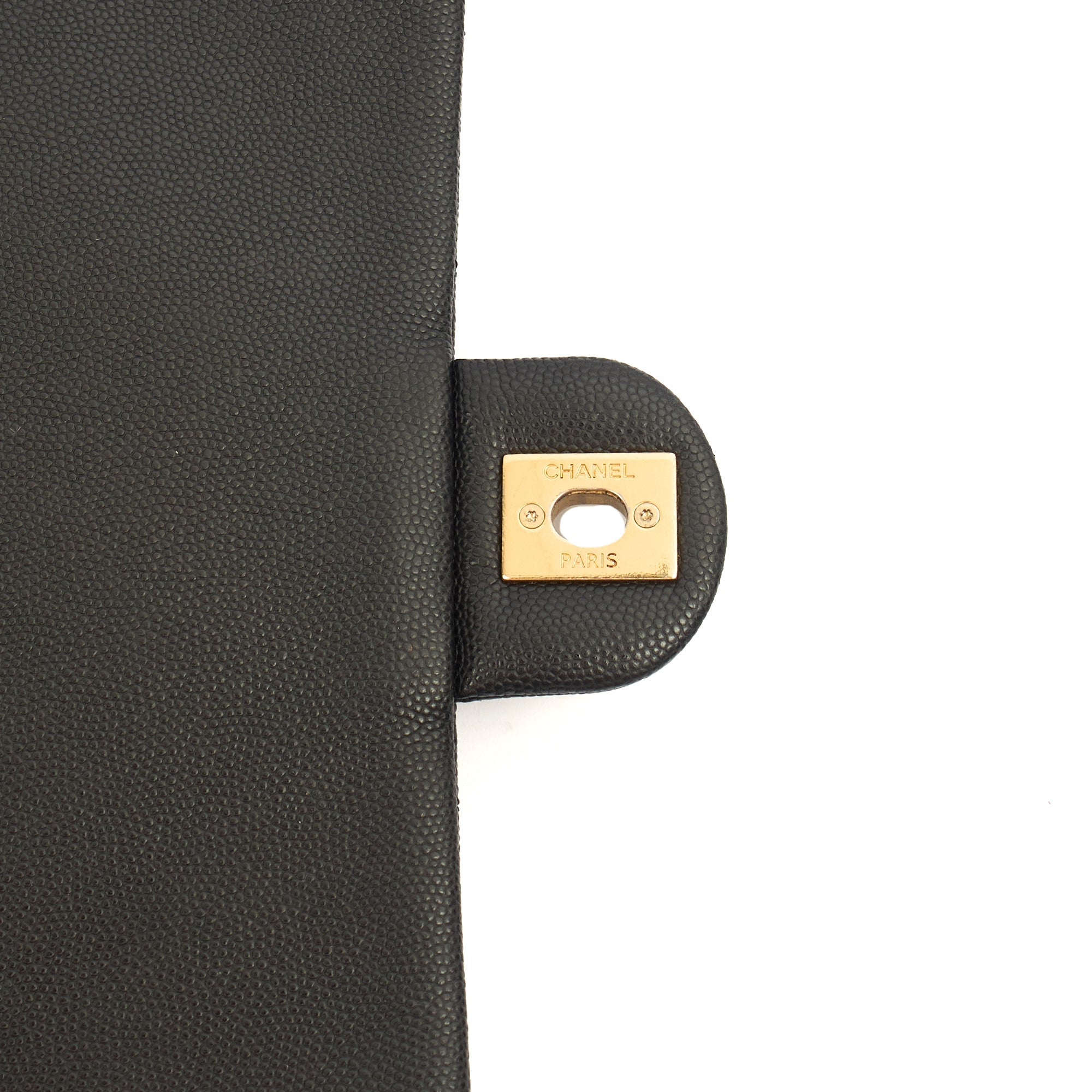 Chanel Cross Body Chain Around Flap in Black, Caviar Leather — Alternate View 9