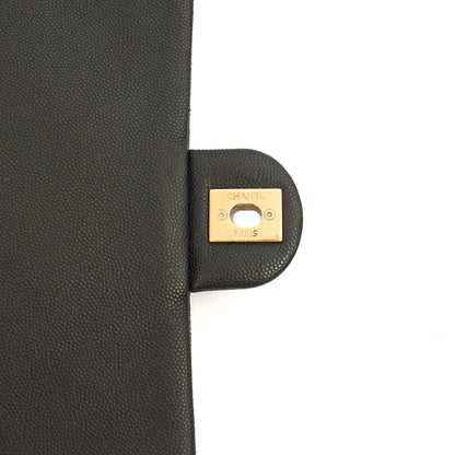 Chanel Cross Body Chain Around Flap in Black, Caviar Leather — Alternate View 19
