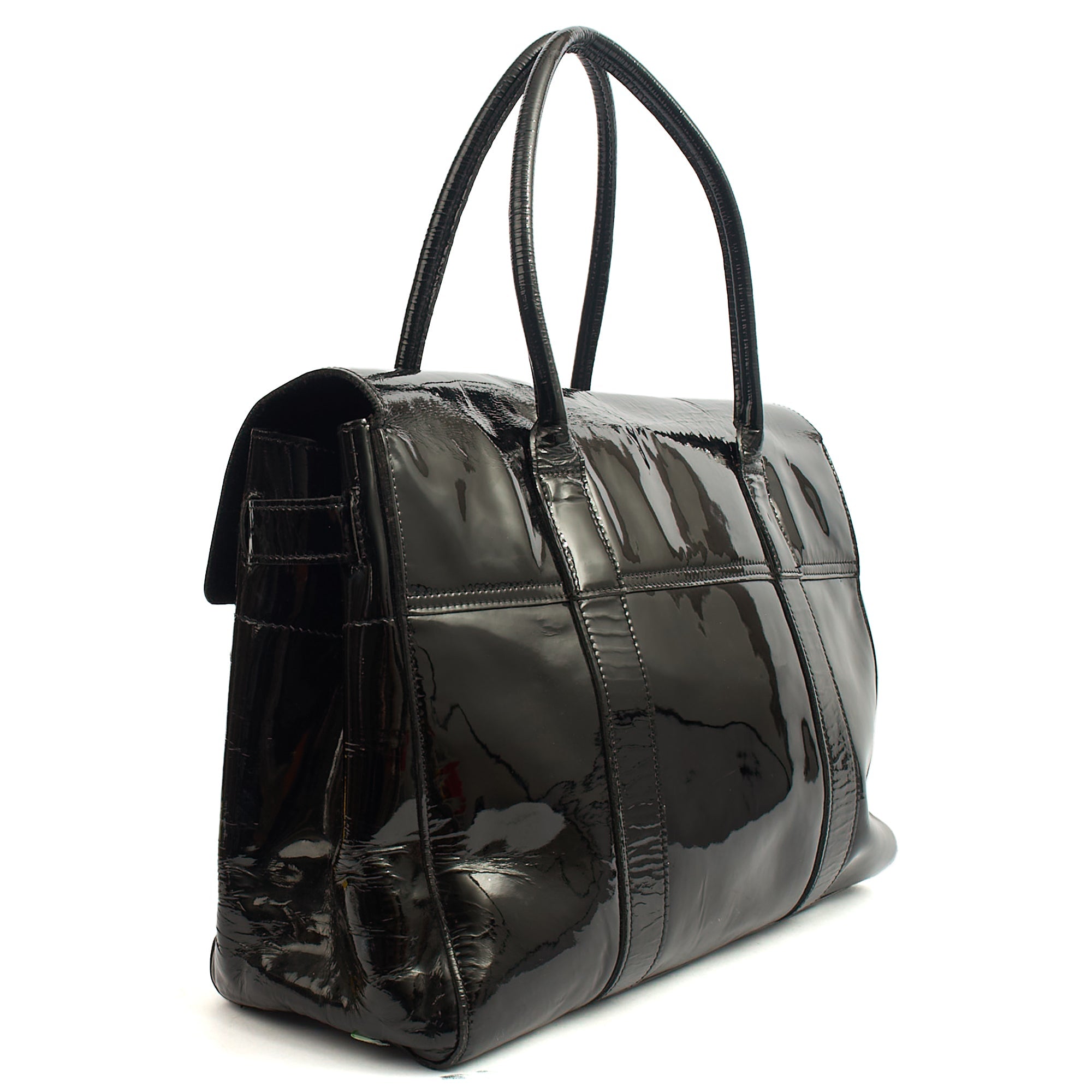 Mulberry Tote Bayswater Heritage in Black, Patent Leather — Alternate View 8